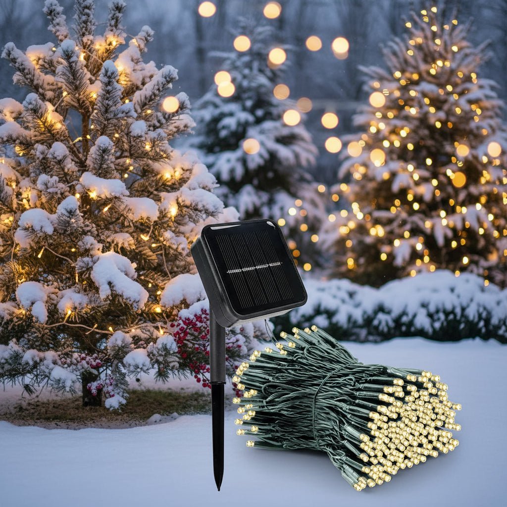 BowLift | Solar LED Garland with 300 Lights, 8 Modes, IP65 Weatherproof