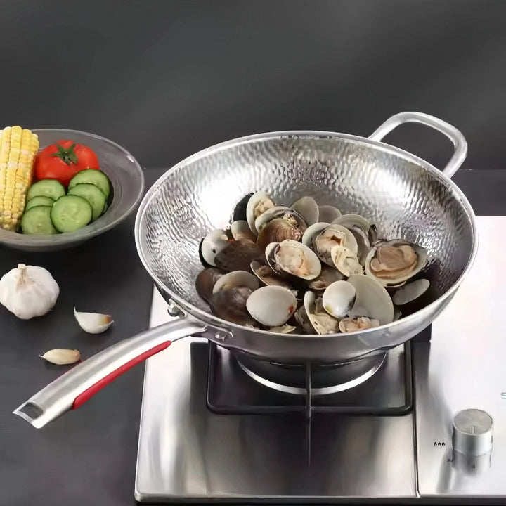 BowLift | Premium titanium wok with round bottom for induction cookers and effortless stir-frying