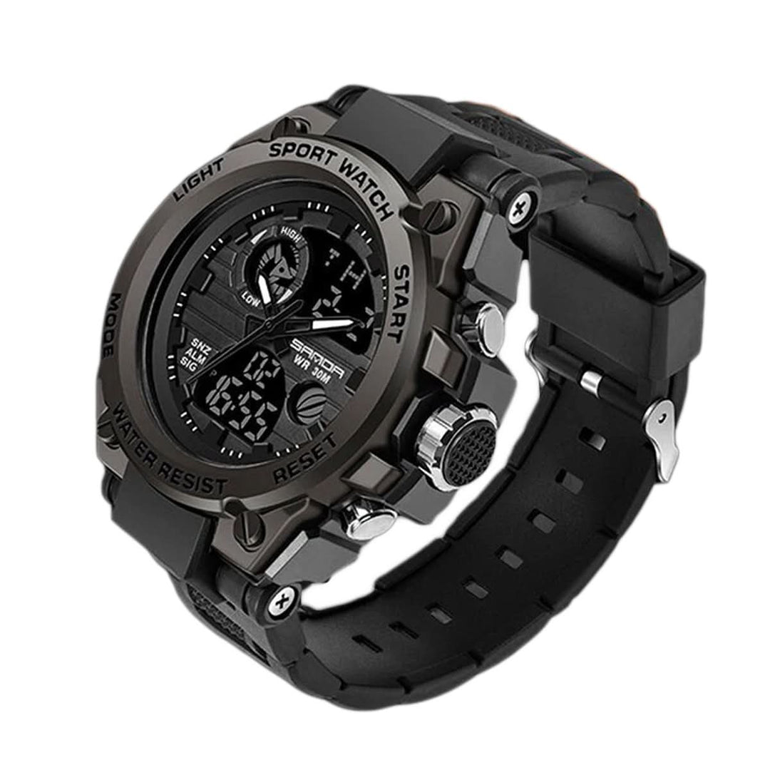 BowLift | Men’s Military Watch with Analog Digital Display and Features