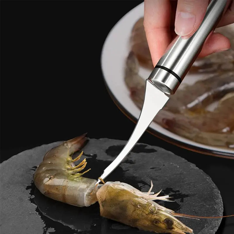 BowLift | Effortless Shrimp Peeling Tool – Stainless Steel Peeler