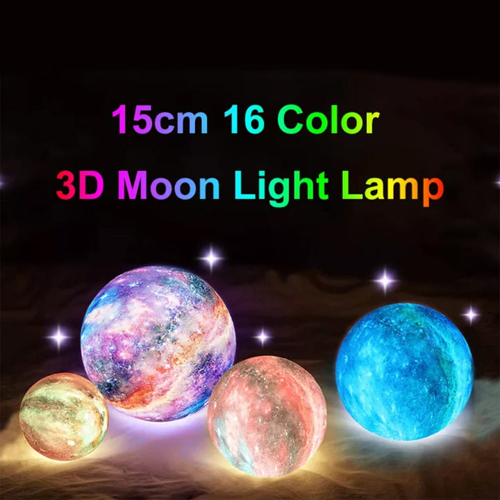 Moon lamp -16 colors - LED - with touch function and remote control | Bowlift