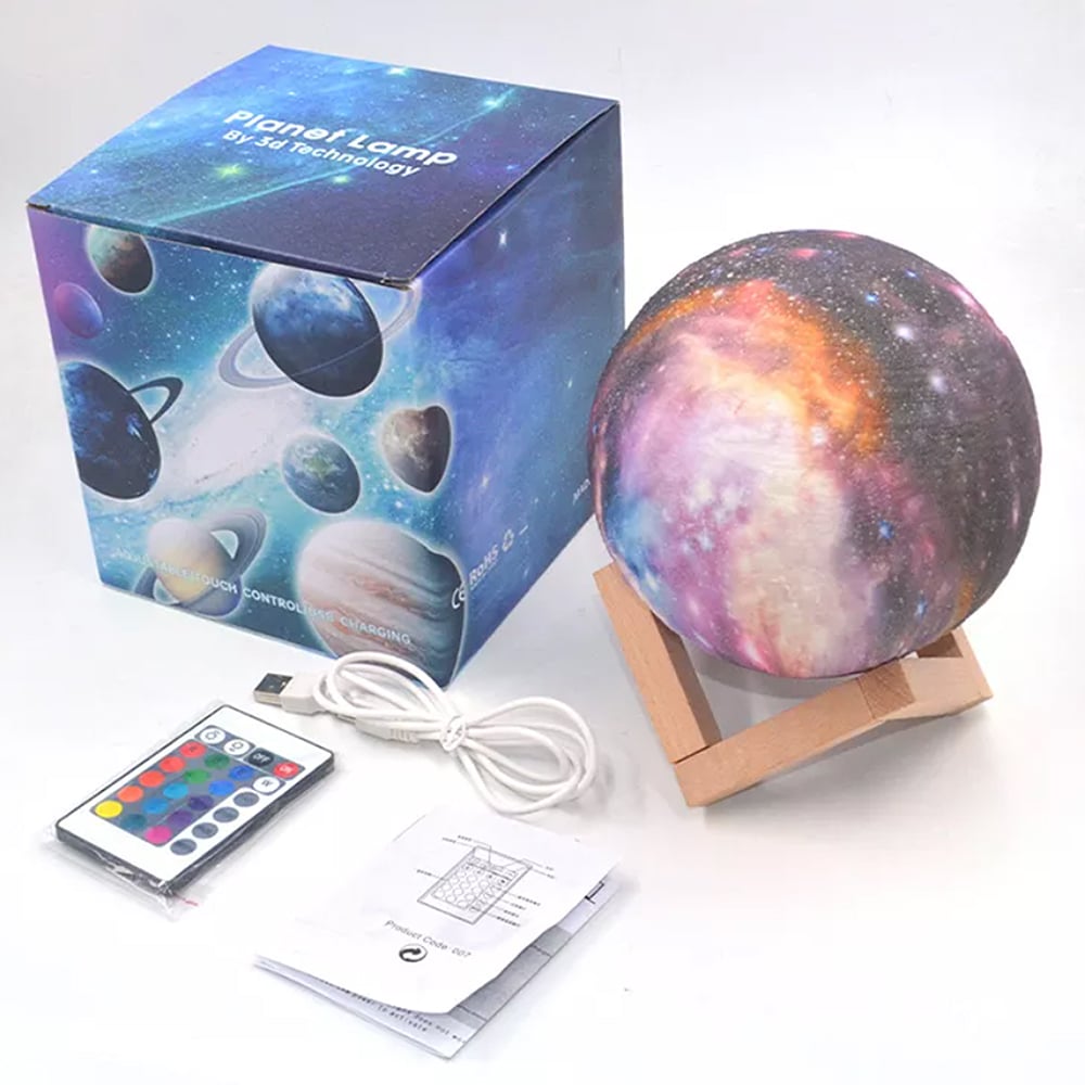 Moon lamp -16 colors - LED - with touch function and remote control | Bowlift