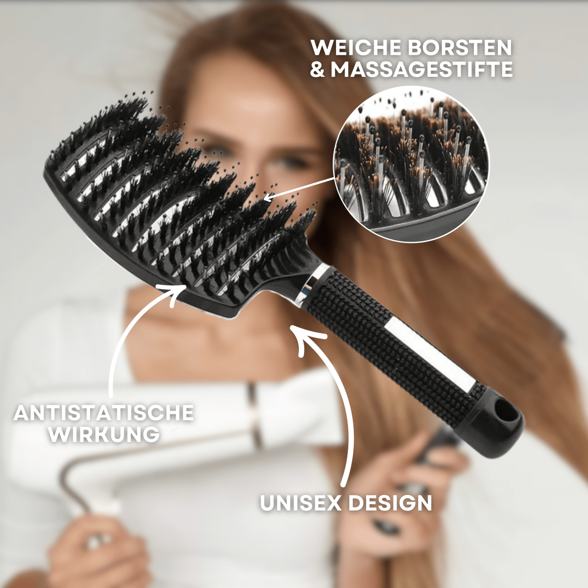 BowLift | painless hairbrush for shine & healthy hair