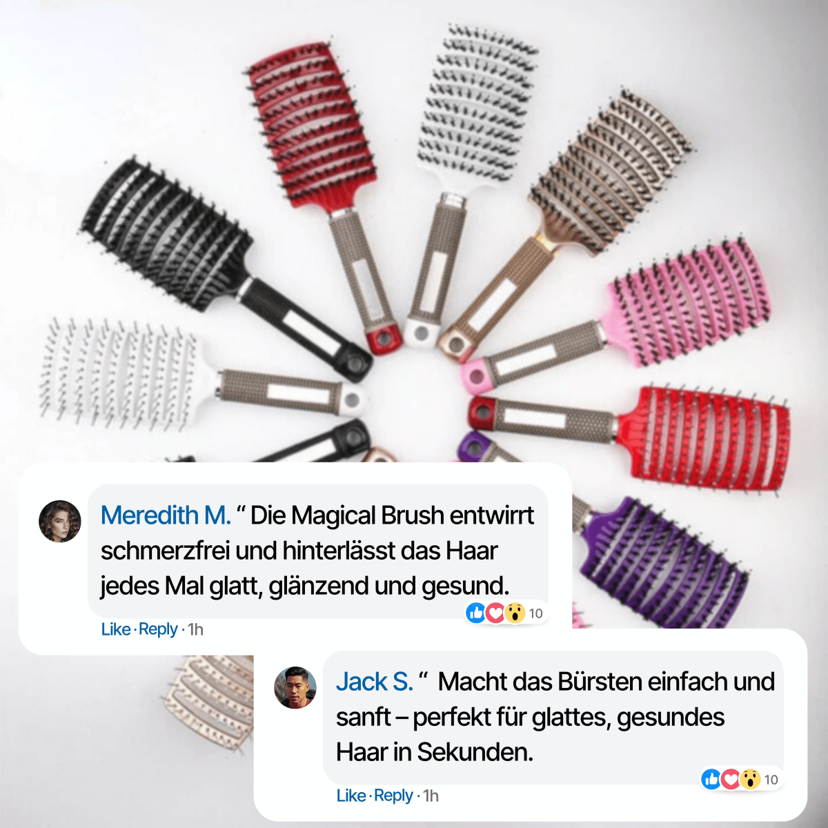 BowLift | painless hairbrush for shine & healthy hair