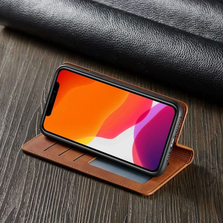 BowLift | Magnetic Leather iPhone Case with Shock Protection