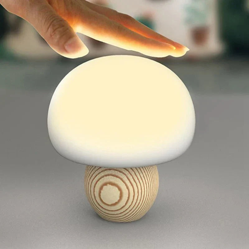 Magnetic LED Mushroom Table Lamp – Decorative Night Light with Touch Control | Bowlift