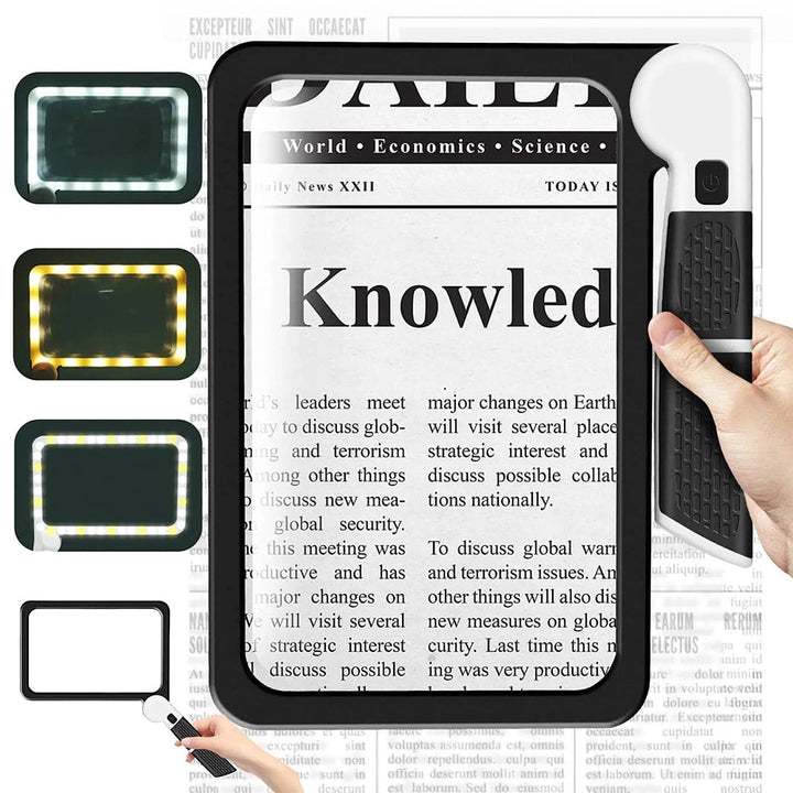 HelderZicht LED Magnifying Glass Foldable with 5x Magnification | Bowlift