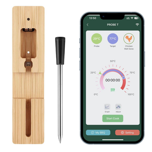 BowLift | MeatIQ Digital Meat Thermometer with Wireless Probe – Perfect for Precise Cooking Temperatures Every Time