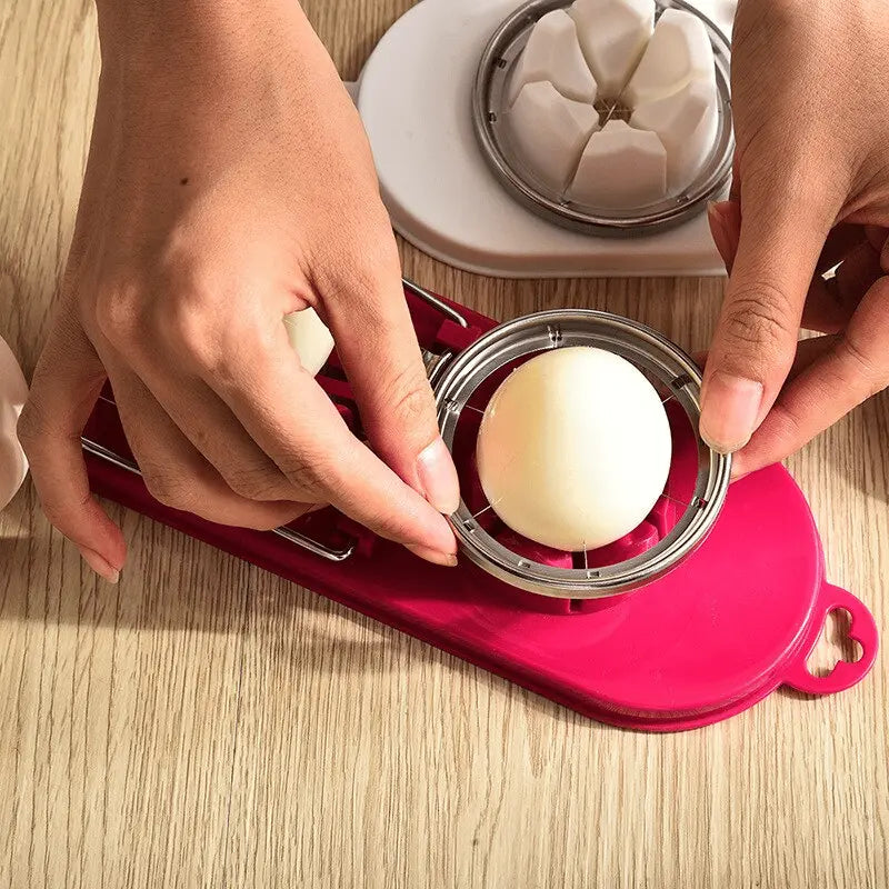 BowLift | Manual Egg Slicer with Stainless Steel Blades and Sturdy Handle