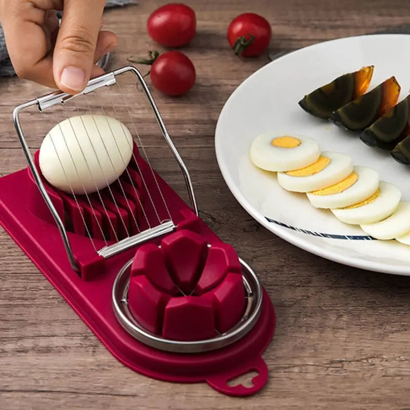 BowLift | Manual Egg Slicer with Stainless Steel Blades and Sturdy Handle