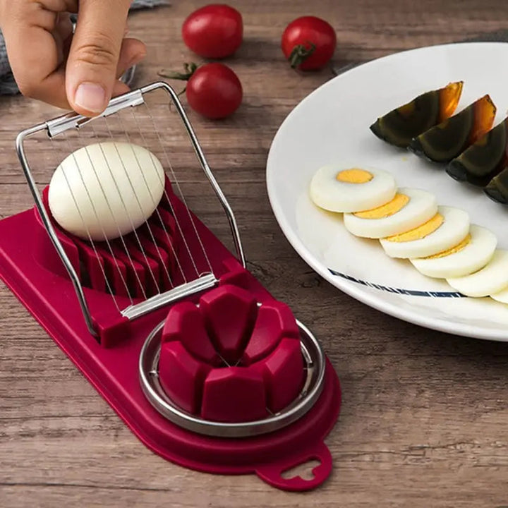 BowLift | Manual Egg Slicer with Stainless Steel Blades and Sturdy Handle