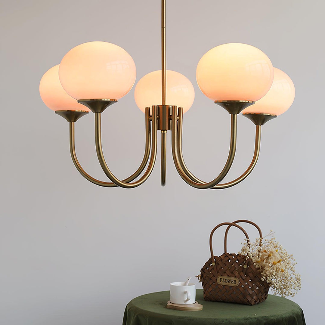 BowLift | AuroraGlow - Marshmallow Chandelier