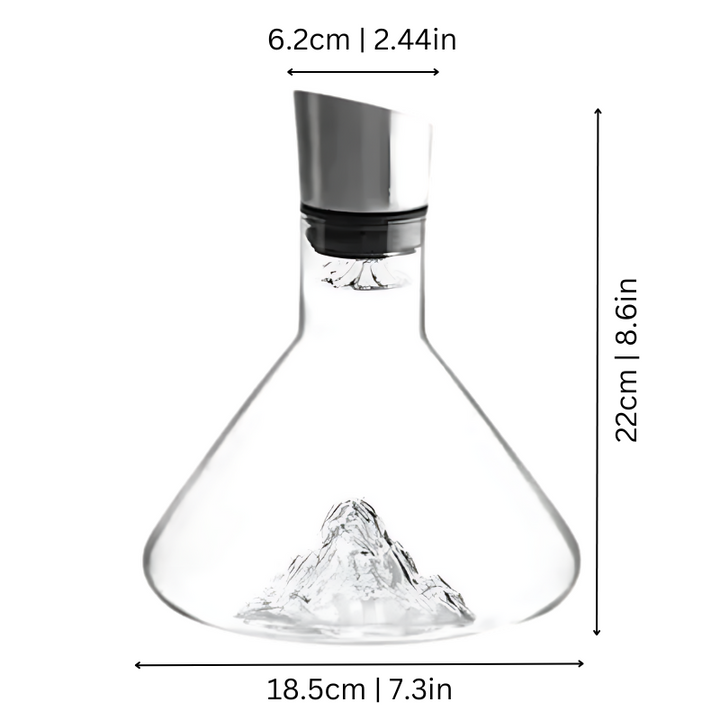 BowLift | Premium Wine Decanter | Lead-Free Crystal with Quick Aeration & Filtration for Enhanced Flavor Experience