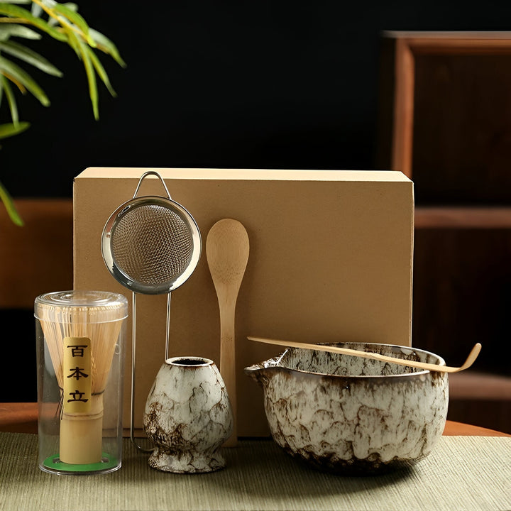 BowLift | Matcha Tea Set | Japanese Tea Service 6-piece Accessories