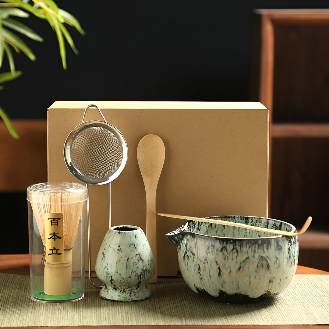 BowLift | Matcha Tea Set | Japanese Tea Service 6-piece Accessories