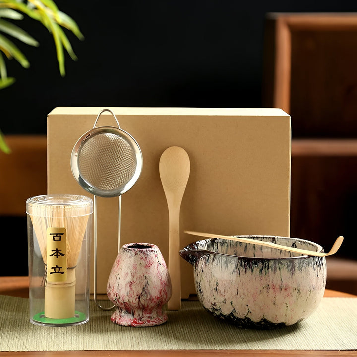 BowLift | Matcha Tea Set | Japanese Tea Service 6-piece Accessories