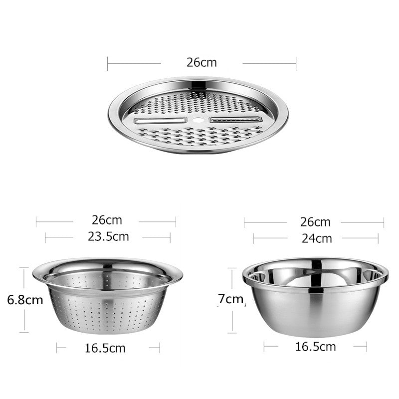 Master Chop - Stylish 3-in-1 Cutting Drawer made of stainless steel Bowlift