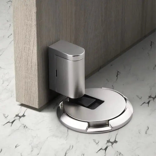 BowLift | Mechanical Floor Door Stopper – Sturdy, Adjustable Floor Bracket