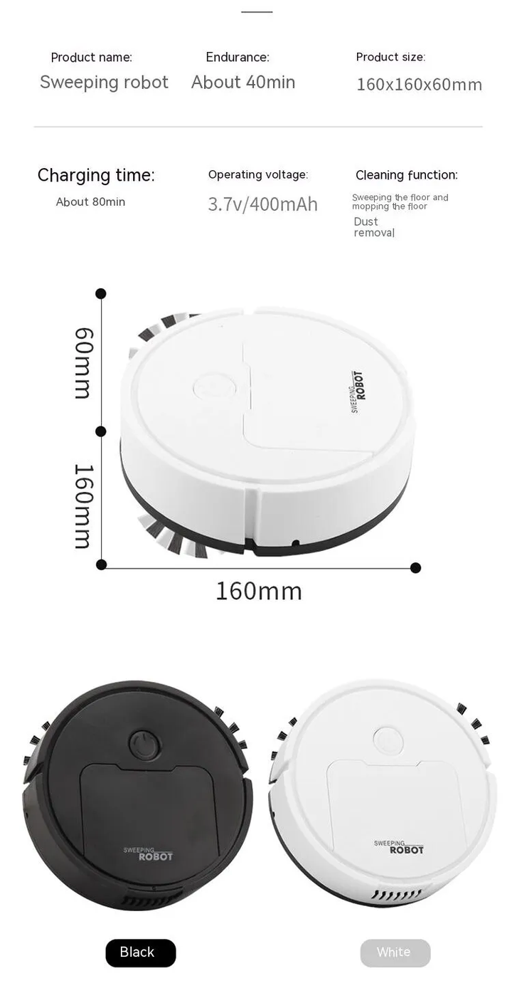 Zelara mini-robot vacuum cleaner | Intelligent all-in-one machine | Bowlift