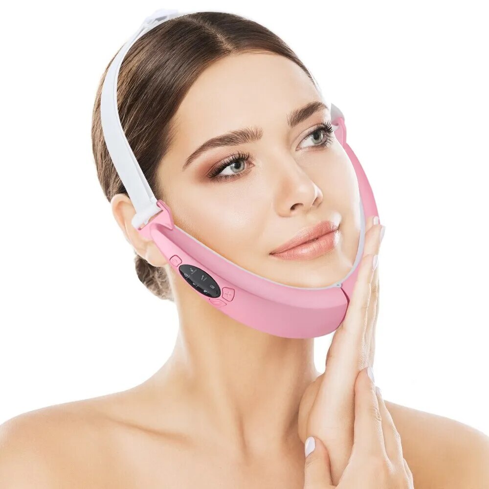 Facial massage device with Vibration Bowlift