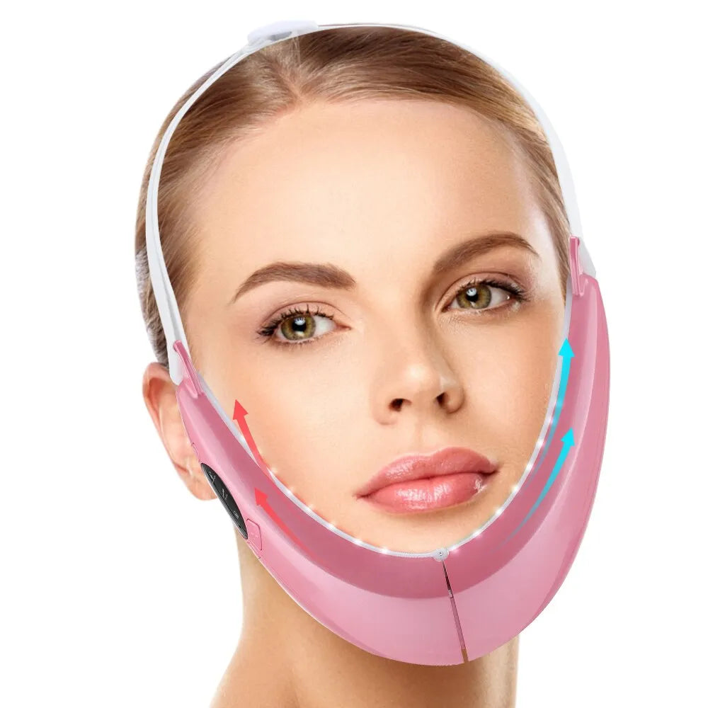 Facial massage device with Vibration Bowlift