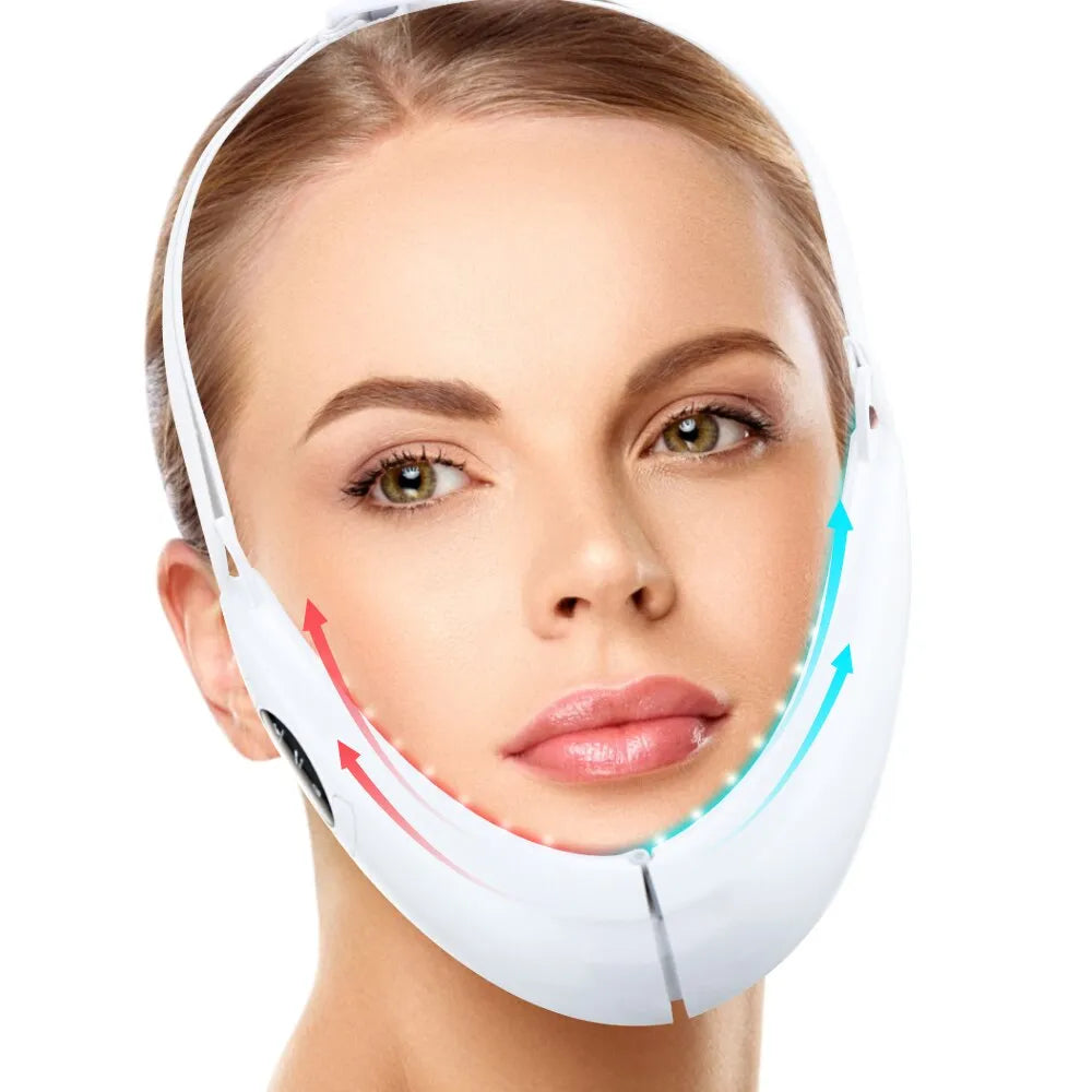 Facial massage device with Vibration Bowlift