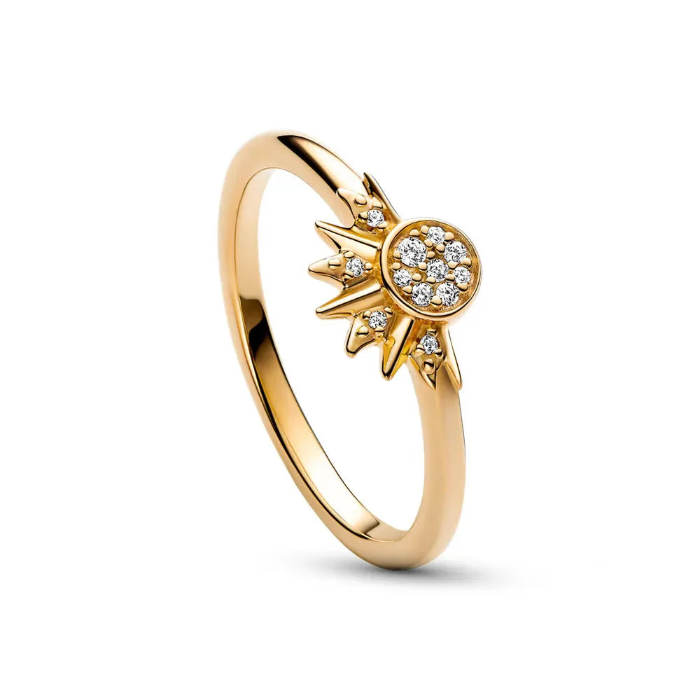 BowLift | Heavenly women's ring made of silver with crystal shine