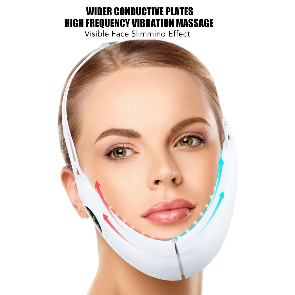Facial massage device with Vibration Bowlift