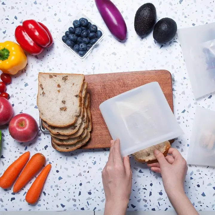 BowLift | Reusable Silicone Storage Bags (3 Pieces)