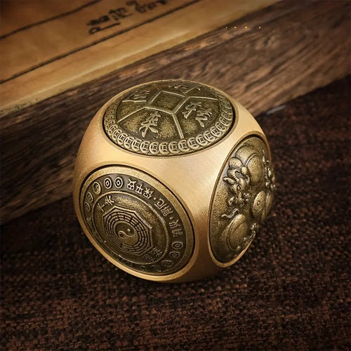 BowLift | Brass Stress Relief Spinner with Redating Six-Sided Cube