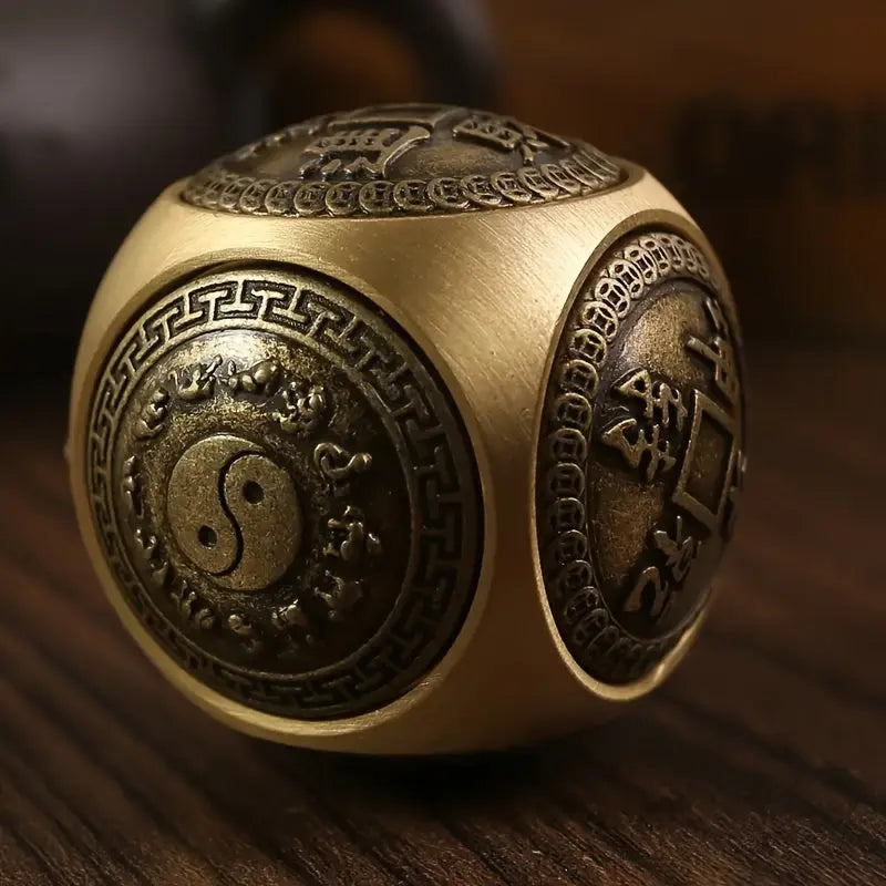 BowLift | Brass Stress Relief Spinner with Redating Six-Sided Cube