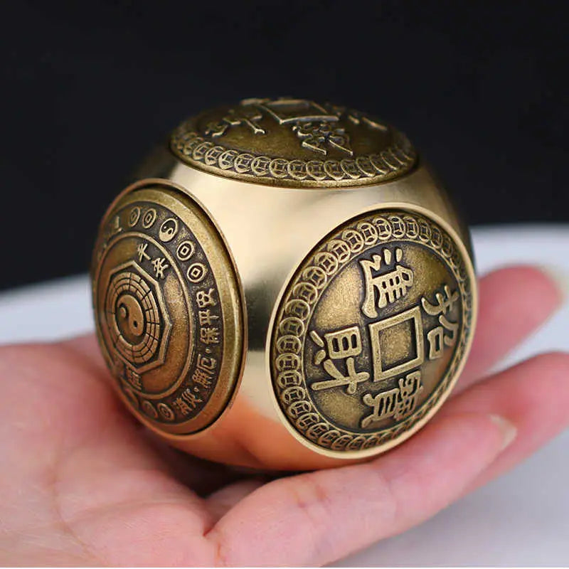 BowLift | Brass Stress Relief Spinner with Redating Six-Sided Cube
