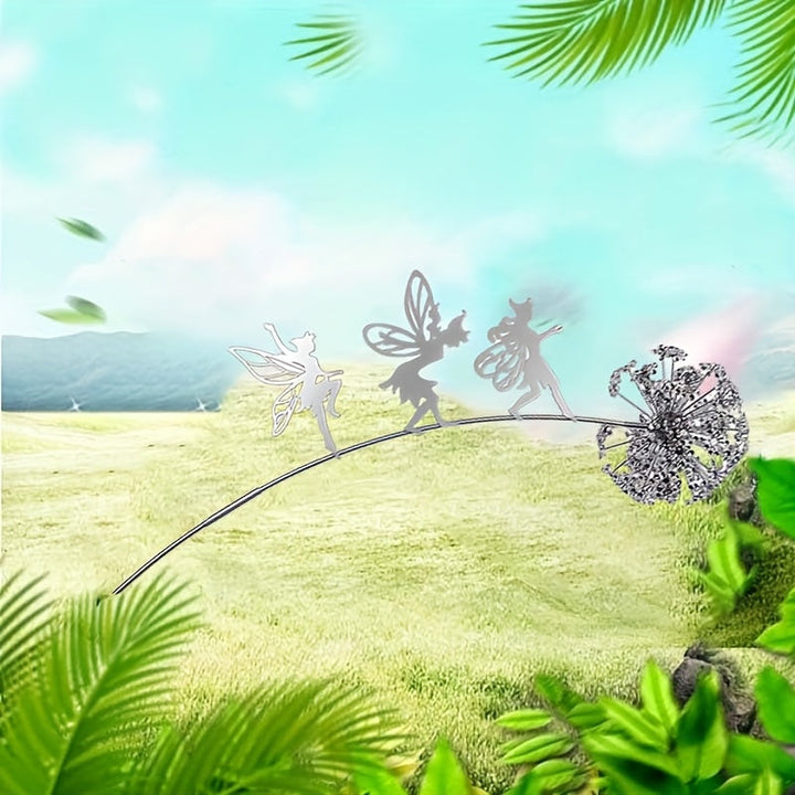 BowLift | Metal Fairy Garden Outdoor Sculpture Decoration