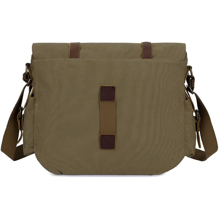 BowLift | Michael Bag – Vintage Canvas Messenger Bag for Men with Leather Accents