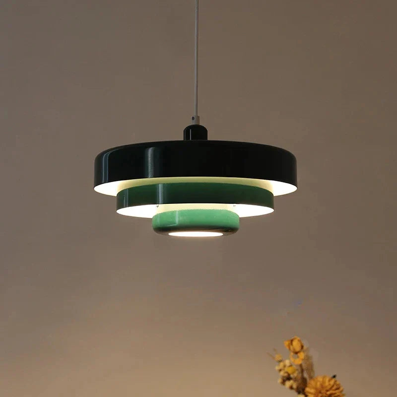 Medieval Scandinavian Pendant Light - Retro Bauhaus Design | Warm LED Lighting | Bowlift