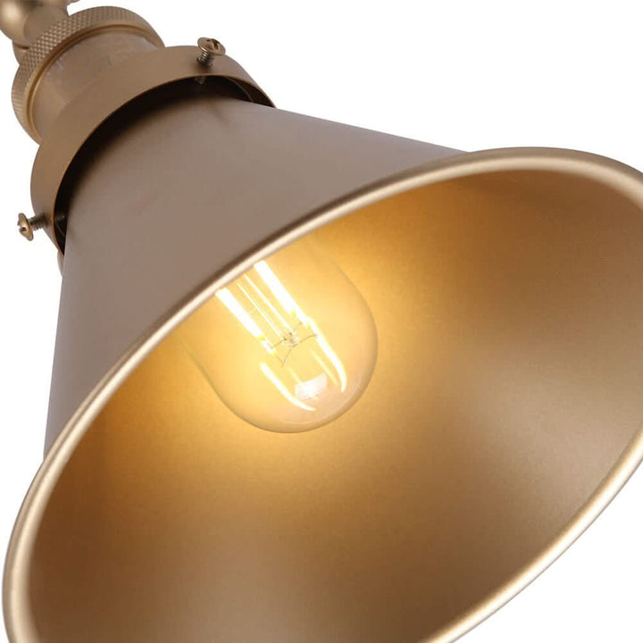 BowLift | Mid-Century Adjustable Metal Wall Lamp – Brass & Black