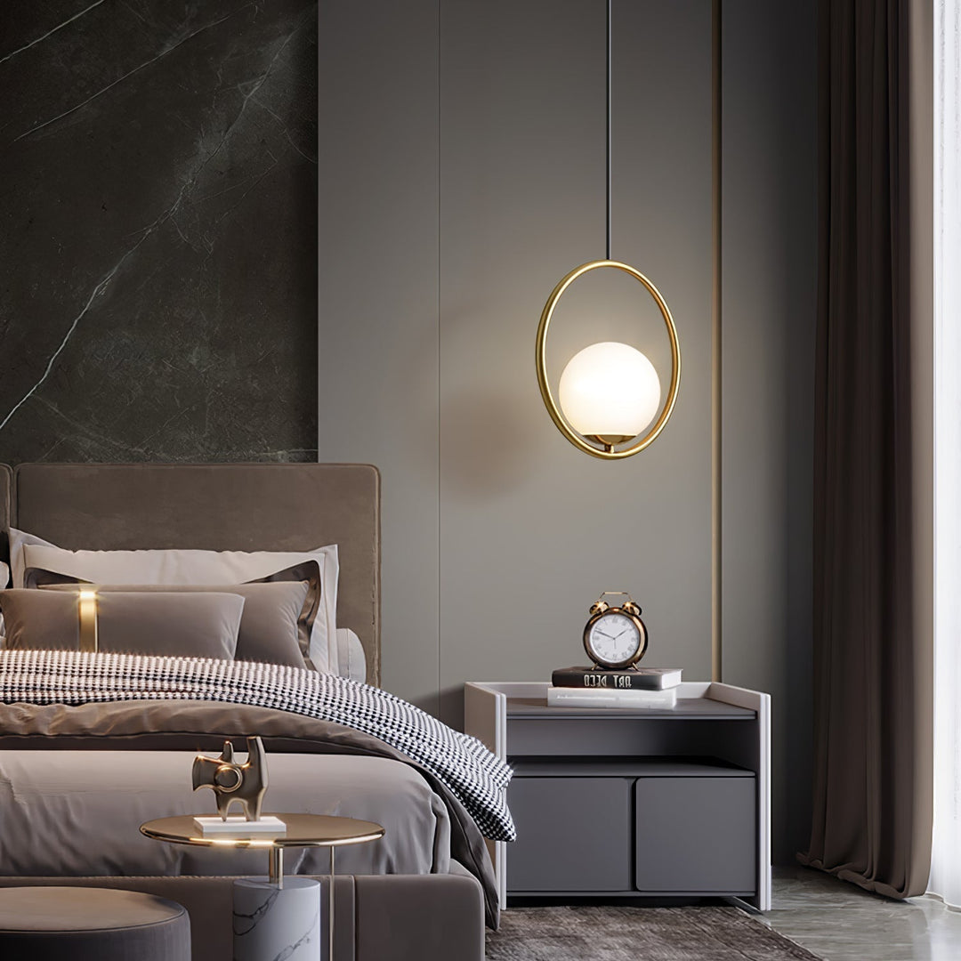 MiraGlow Modern Pendant Light – Elegant Loft Lighting for a Cozy Atmosphere Bowlift
