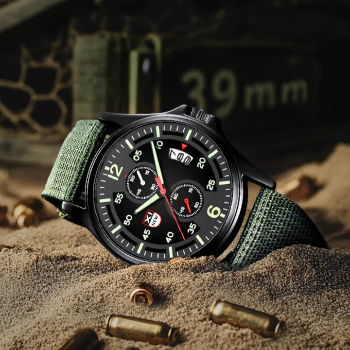 BowLift | Military Quartz Watch – Lightweight Tactical Nylon Strap Watch for Men