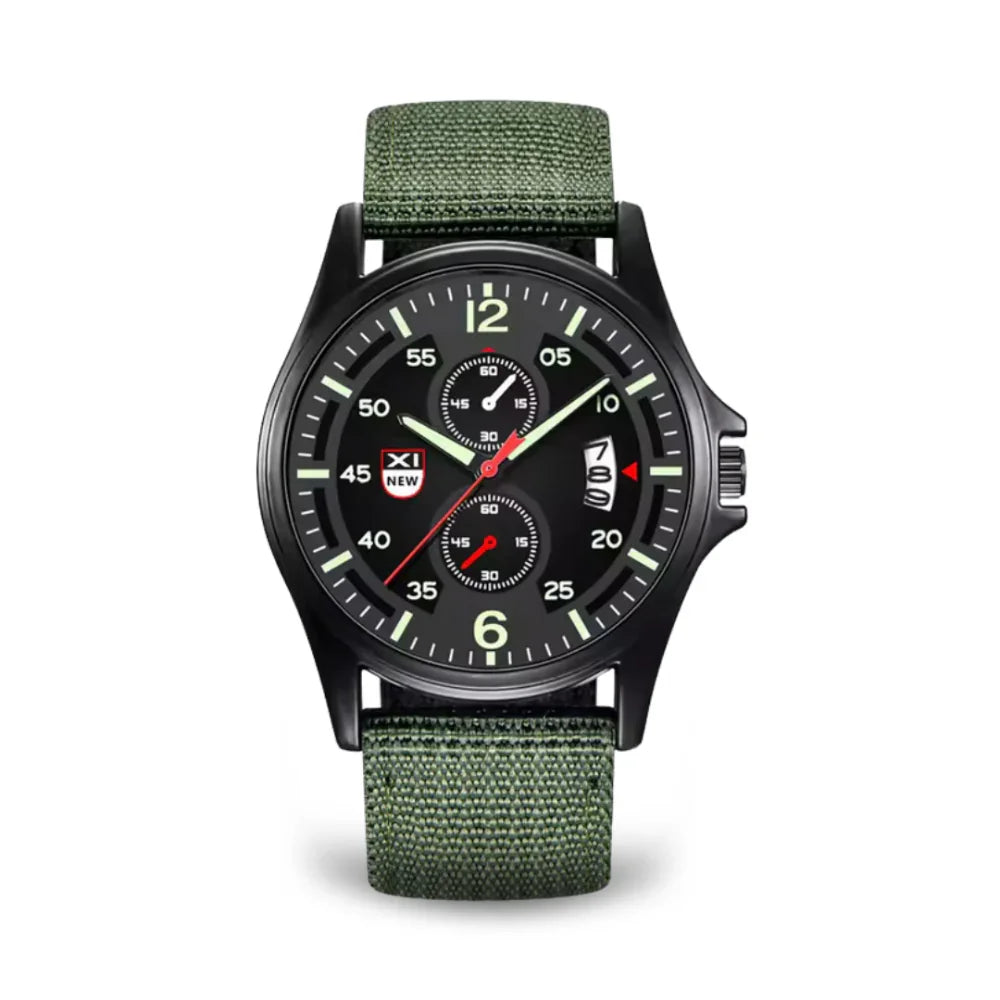 BowLift | Military Quartz Watch – Lightweight Tactical Nylon Strap Watch for Men
