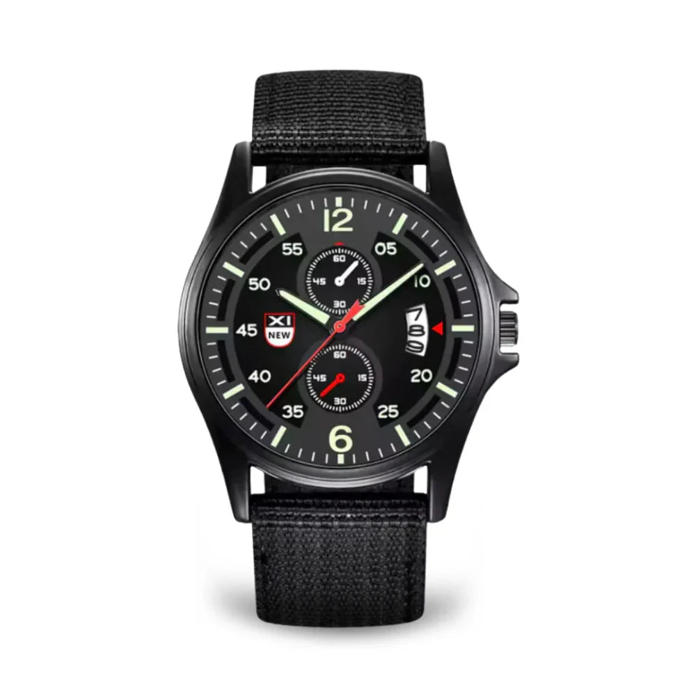 BowLift | Military Quartz Watch – Lightweight Tactical Nylon Strap Watch for Men