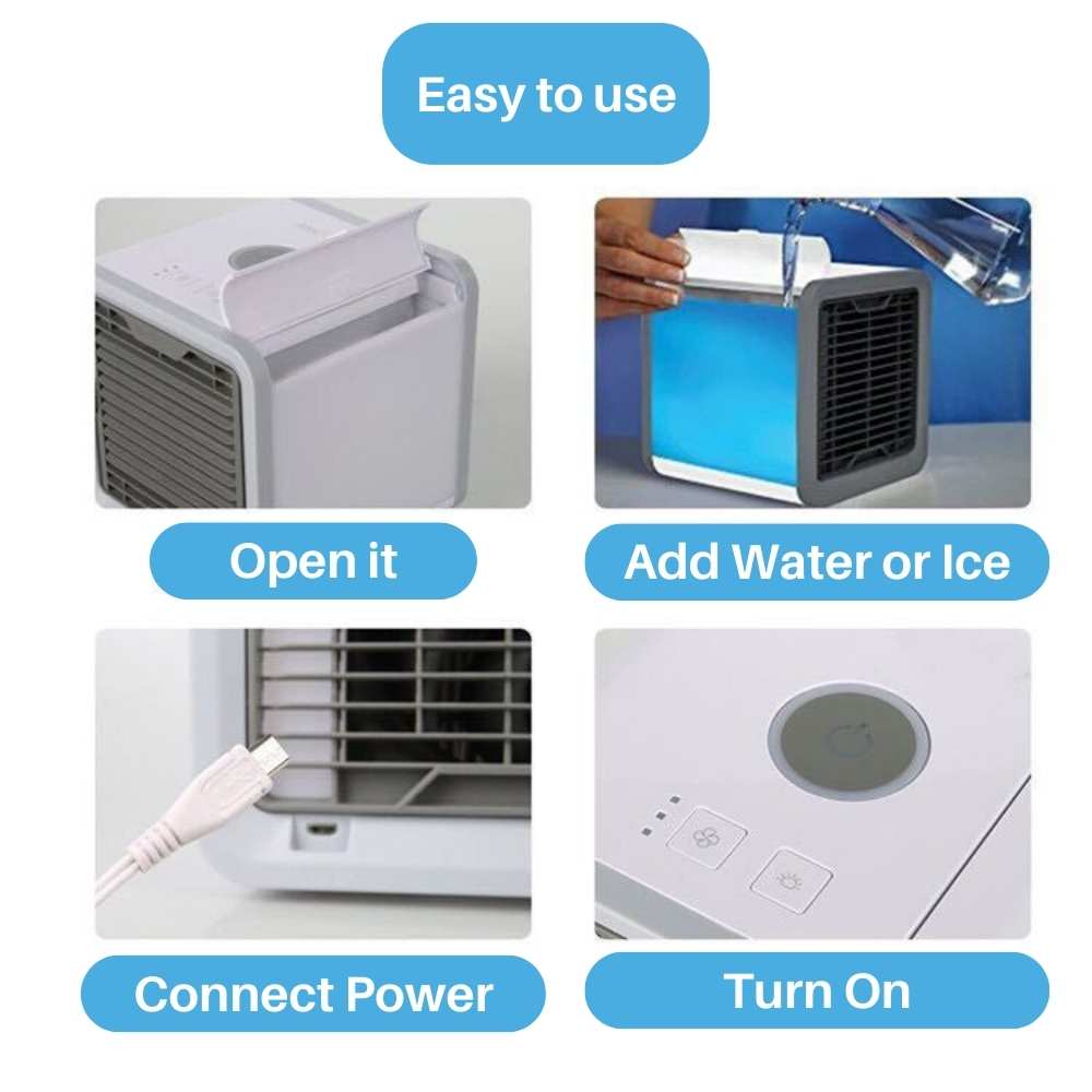Frost Air Small Portable Air Conditioner Miniature Air Cooler AC 550ml Water Tank | Bowlift