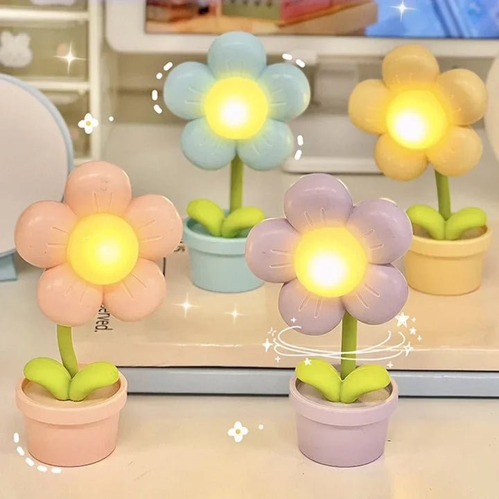 Small Flower Soothing Table Lamp - BlossomGlow | Bowlift