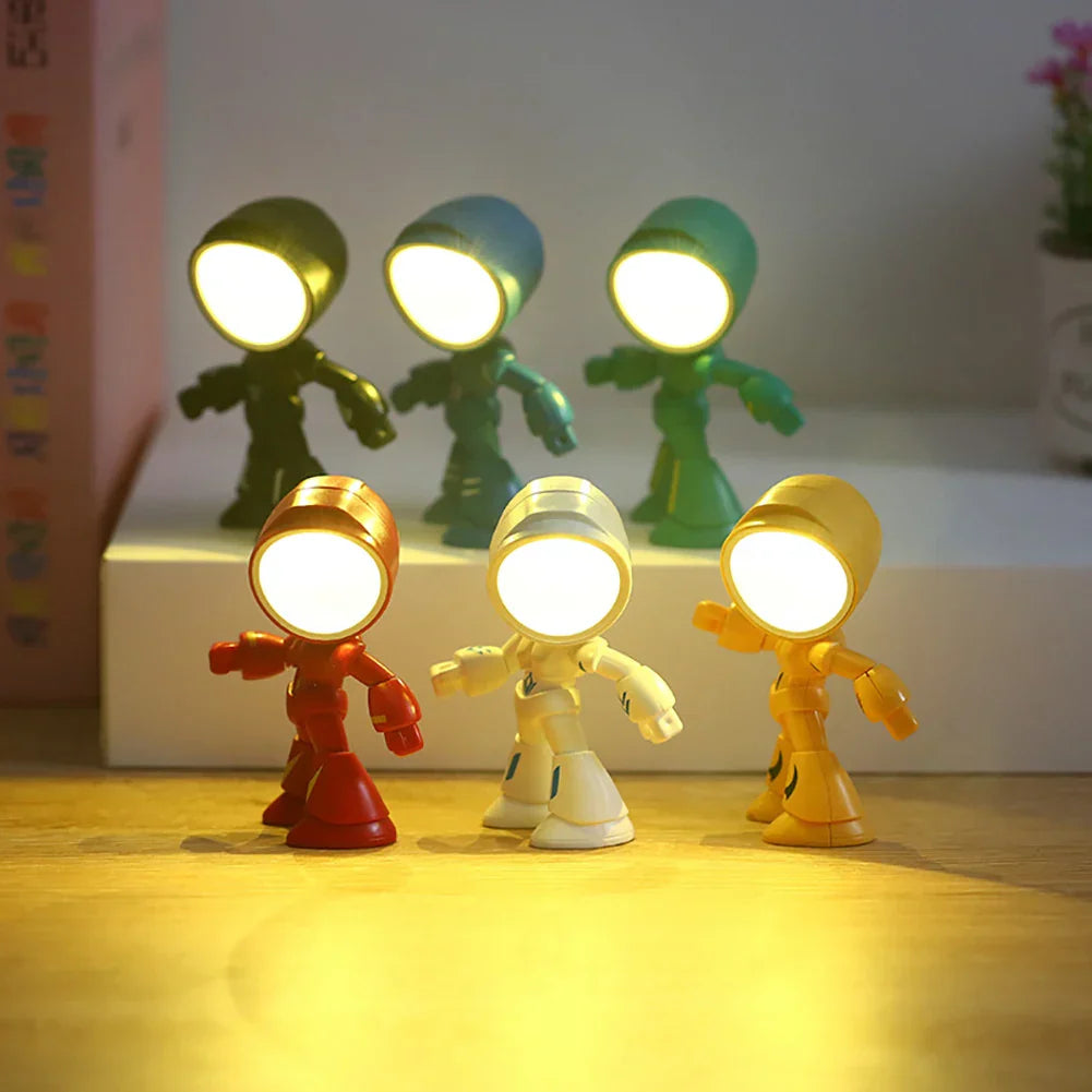 Cute Robot Table Lamp – Creative LED Light for Children's Room and Desk | Bowlift