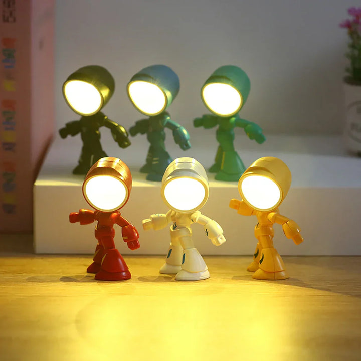 Cute Robot Table Lamp – Creative LED Light for Children's Room and Desk | Bowlift