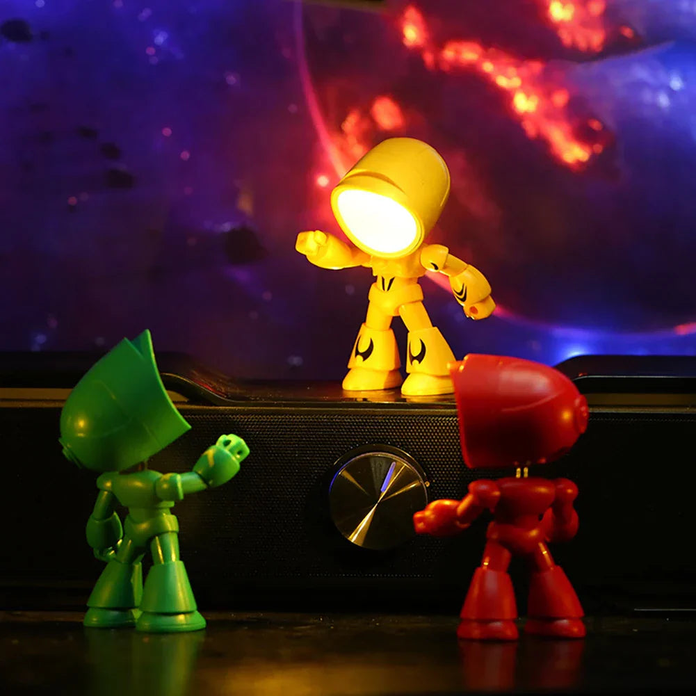 Cute Robot Table Lamp – Creative LED Light for Children's Room and Desk | Bowlift