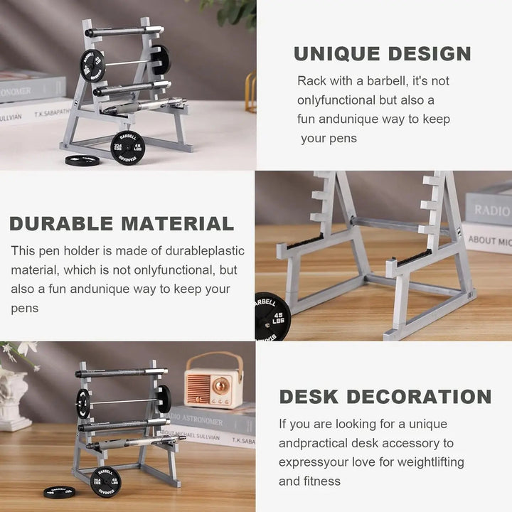 BowLift | Mini-Squat-Rack-Pen Holder – Unique Gift for Fitness Fans