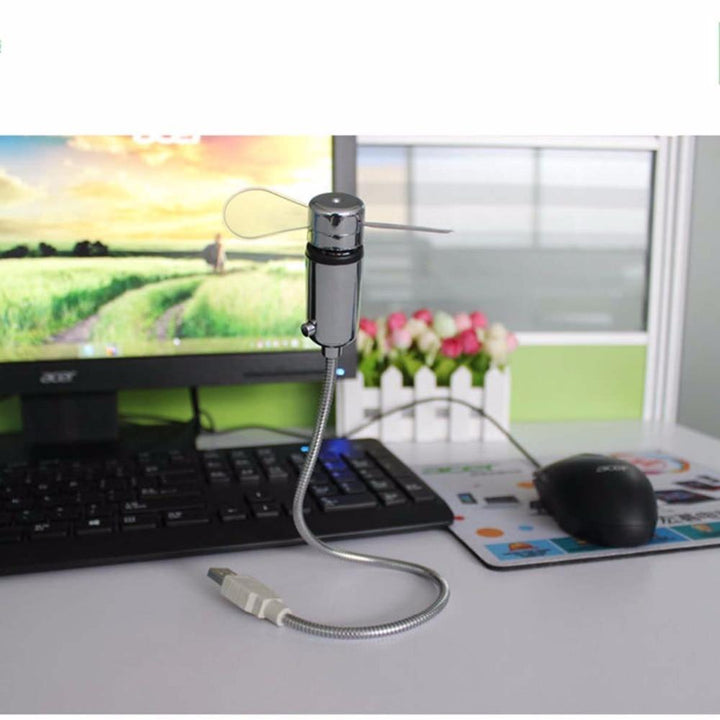 Mini USB Clock Fan | Bowlift