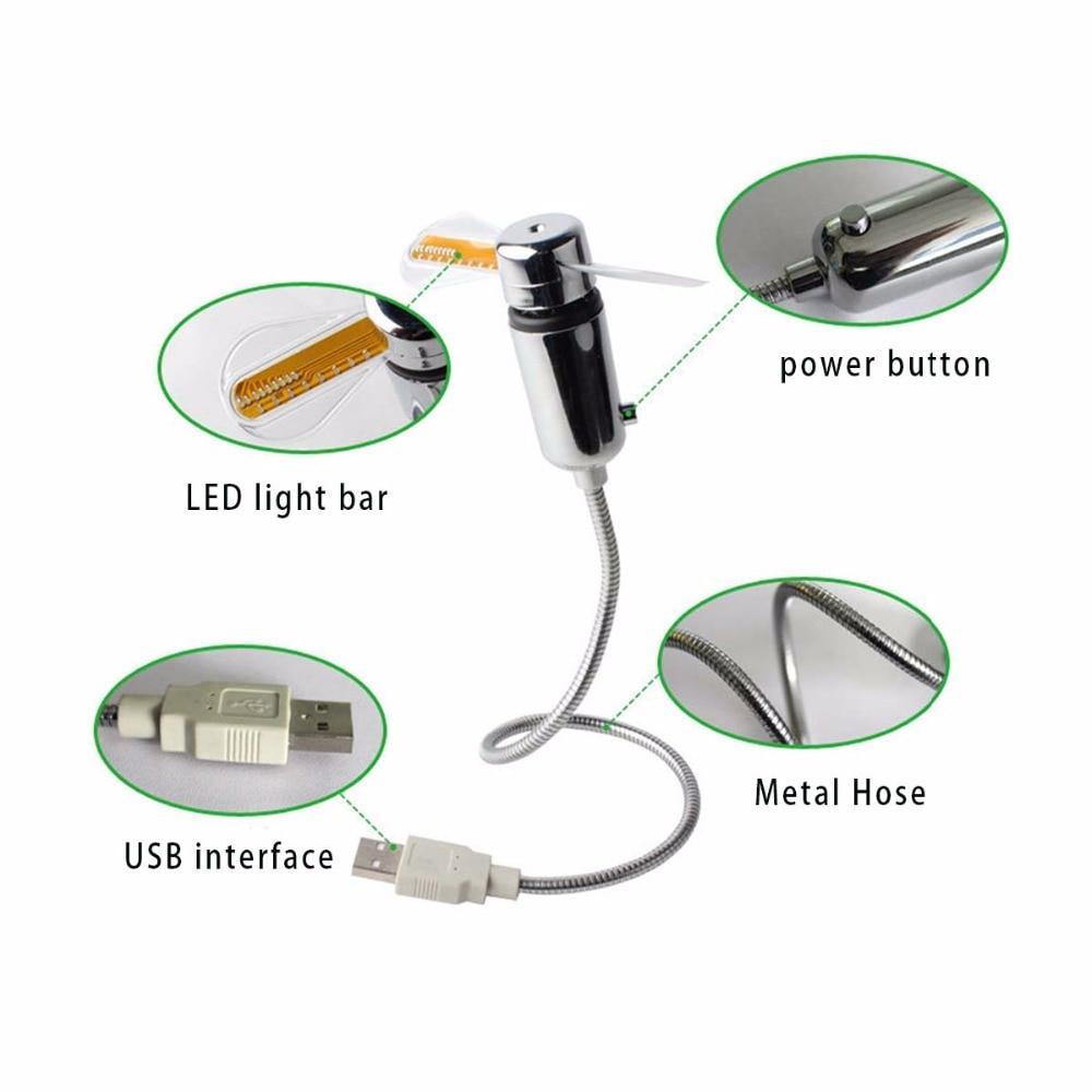 Mini USB Clock Fan | Bowlift