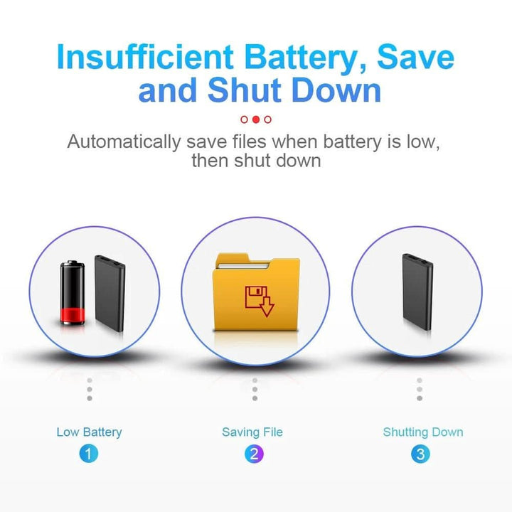 BowLift | Ultra-light Dictation Device with Voice Activation & 32 GB Storage