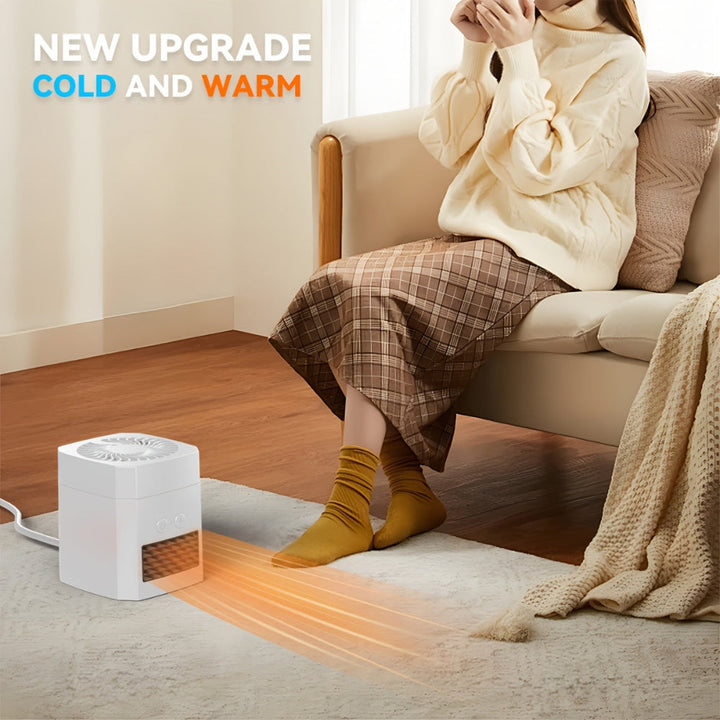 BowLift | Mini Electric Space Heater and Cooling Fan Portable Desktop Heater